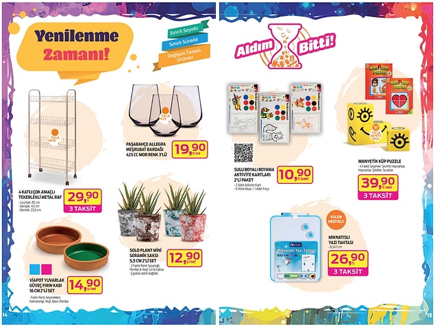 55. Metaltex 4 Katlı Çok Amaçlı Tekerlekli Metal Raf 29,90 TL.
