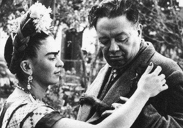9- İki büyük sanatçının aşk ve acı dolu öyküsü: Frida Kahlo ve Diego Rivera.