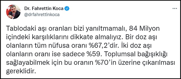 Bakan Koca'dan açıklama