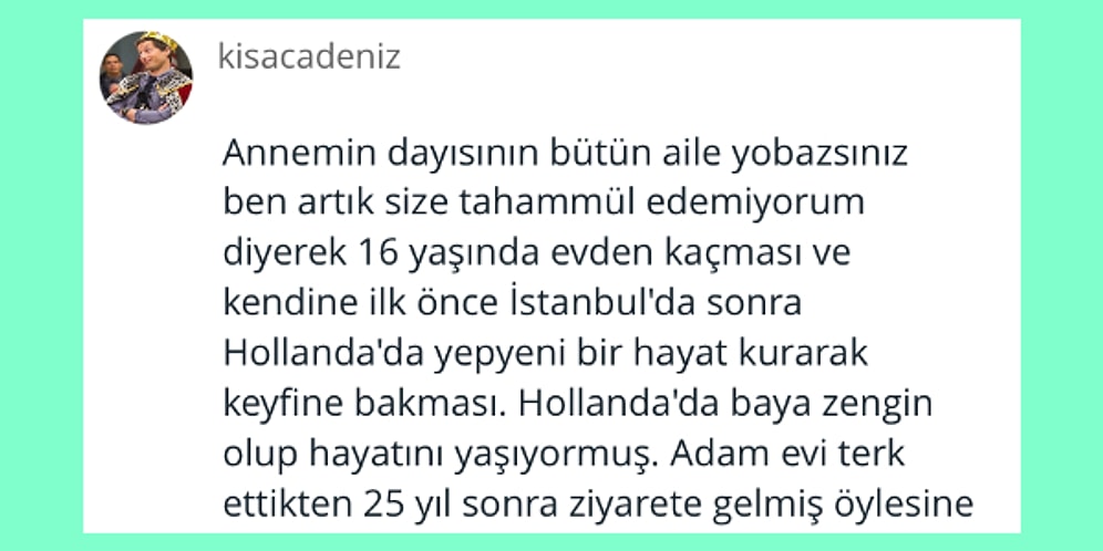 Ailenizle ya da Akrabalarınızla İlgili Çok Sonradan Öğrendiğiniz Sıra Dışı Bir Gerçek