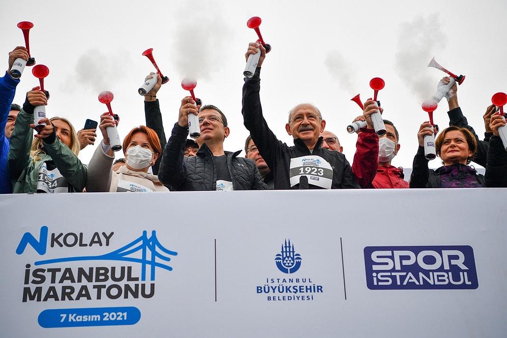 Start Verildi! İstanbul Maratonu'na Kılıçdaroğlu '1923'; Akşener '2023' Numarayla Çıktı