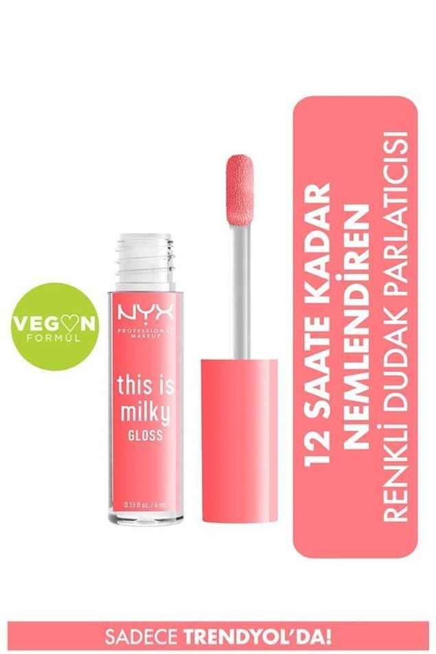 12. Hem nemli hem parlak dudaklar için vegan formüle sahip Nyx marka dudak parlatıcısını deneyebilirsiniz...
