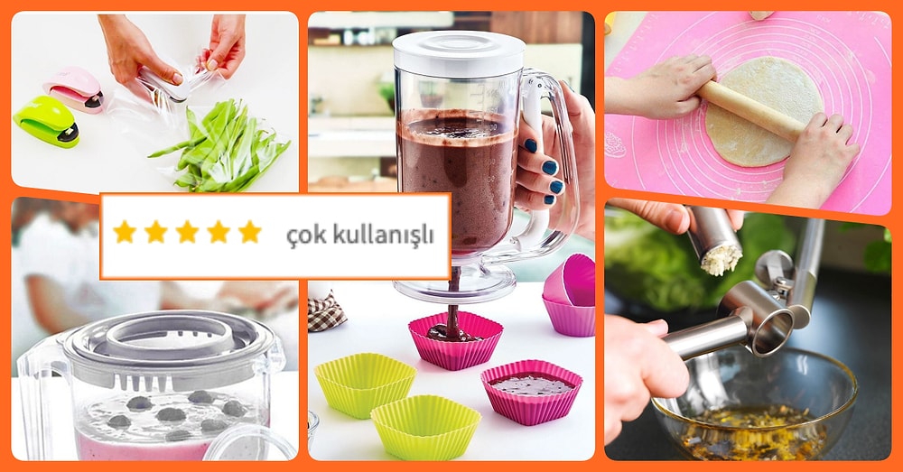 Mutfakta Saatler Harcamaya Gerek Yok! Size Zaman ve Pratiklik Kazandıracak Mutfak Gereçleri