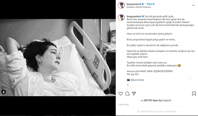 Bergüzar Korel'in O Paylaşımı