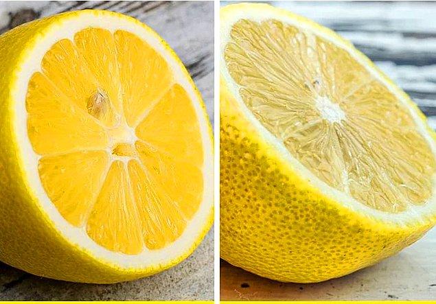 9. Her zaman koyu sarı limonları tercih edin.