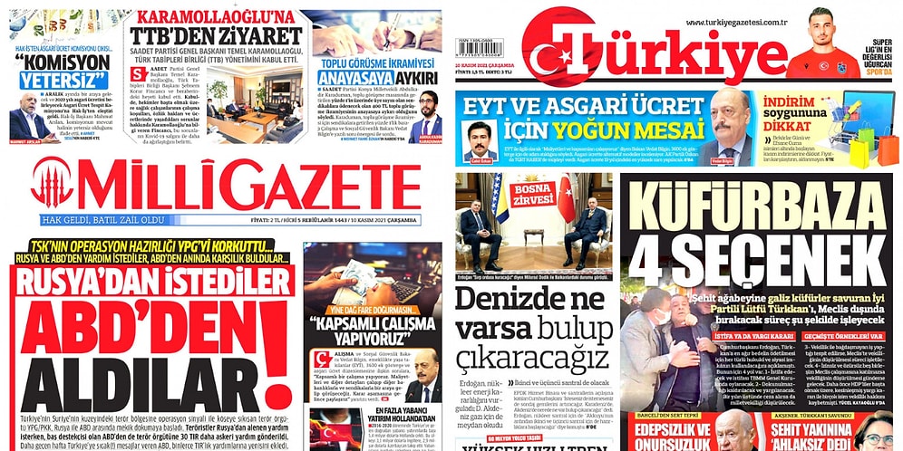 Anmadılar! 10 Kasım Günü İlk Sayfalarında ve Manşetlerinde Atatürk'e Yer Vermeyen Bazı Gazeteler