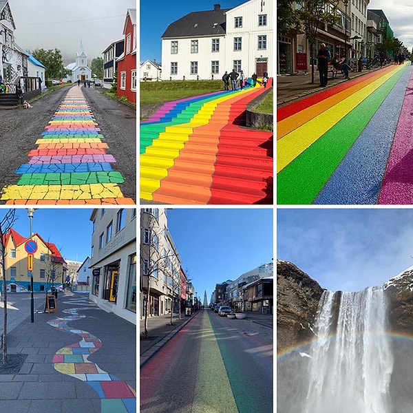 5. Интересный факт: Исландия полна радуг. Их радужные пути были созданы, чтобы показать их безмерную поддержку прайду