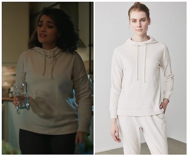 5. Billur'un giydiği sweatshirt göründüğünden de rahat, yumuşacık!