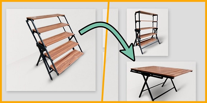 Kullanılmadığında Yer Kaplamayıp Misafir Geldiğinde Açabileceğiniz Portatif Masalar