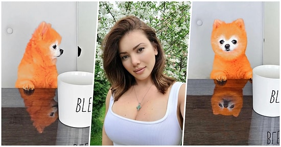 Köpeğini Turuncu Renge Boyamak Adına Servet Harcayan Playboy Modeli Anna Stupak Ağır Tepkiler Aldı