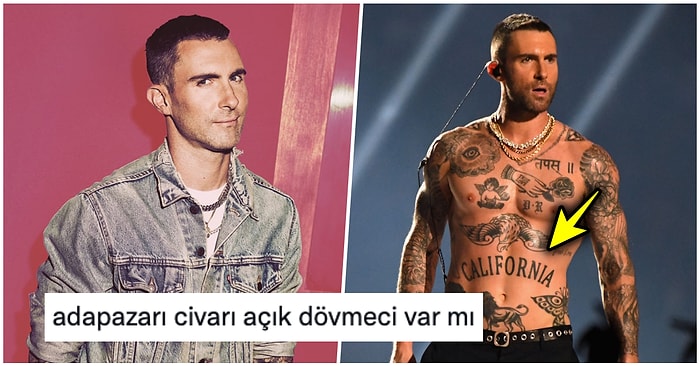 Adam Levine'nin Üstsüz Fotoğrafında Gözüken Memleket Dövmesi Goygoyculara Mizah Malzemesi Oldu!