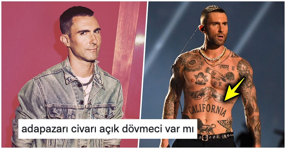 Adam Levine'nin Üstsüz Fotoğrafında Gözüken Memleket Dövmesi Goygoyculara Mizah Malzemesi Oldu!