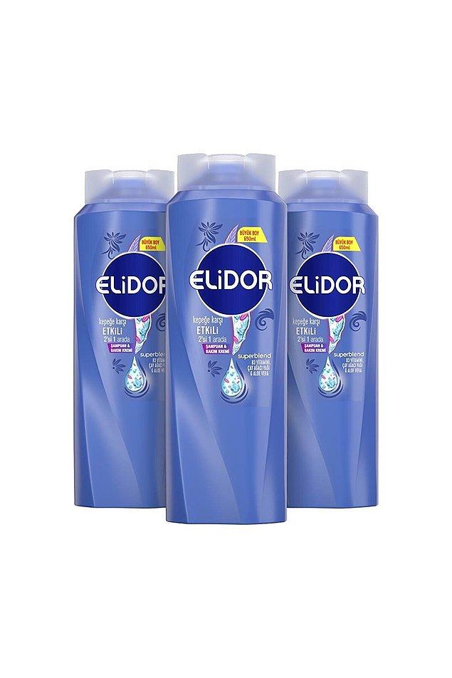11. Saç bakımında en çok satan ürünlerden biri de Elidor şampuan olmuş.