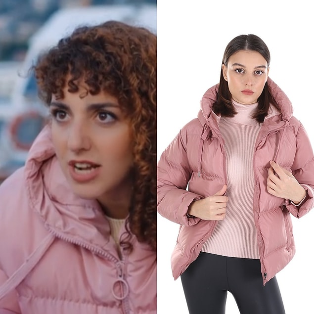 8. Zeyno'nun pofidik pembiş montu çok tatlı duruyor.
