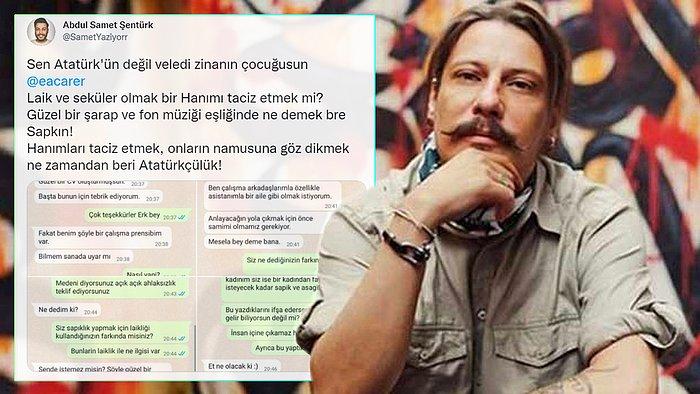 TÜGVAcıların Gazeteci Erk Acarer'i Tacizle Suçladığı Kurgu Mesajlar Twitter Gündeminde: 'Aşırı Kalitesiz'
