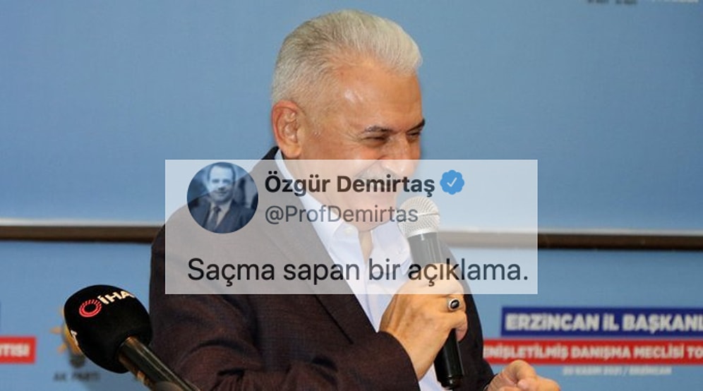 Özgür Demirtaş, Binali Yıldırım'ın Enflasyon Açıklamasına Tepki Gösterdi: 'Saçma Sapan'