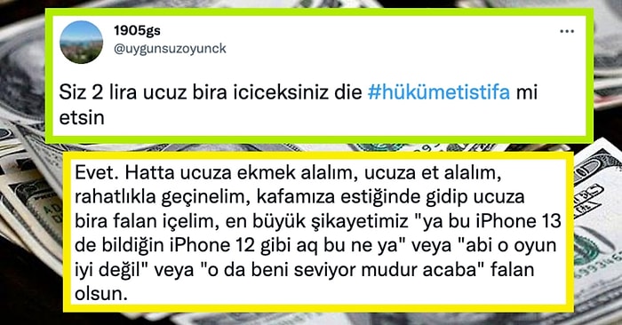 'Siz 2 Lira Ucuz Bira İçeceksiniz Diye Hükûmet İstifa mı Etsin' Diyen Adama Gelen Aşırı Haklı Yorumlar