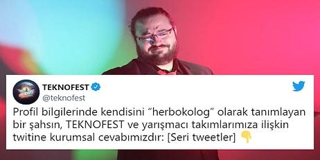 Teknofest'i Eleştiren Jahrein'e Resmi Hesaptan 'Herbokolog' İçeren Yanıt Geldi!