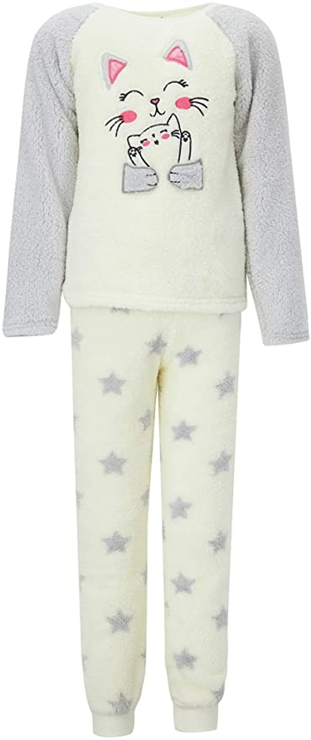 20. Kedi baskılı peluş çocuk pijama takımı, Amazon'un en çok satanlarında zirvede!