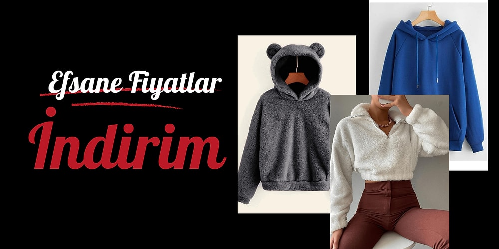 Efsane İndirimden Alabileceğiniz 100 TL ve Altı Sweatshirtler