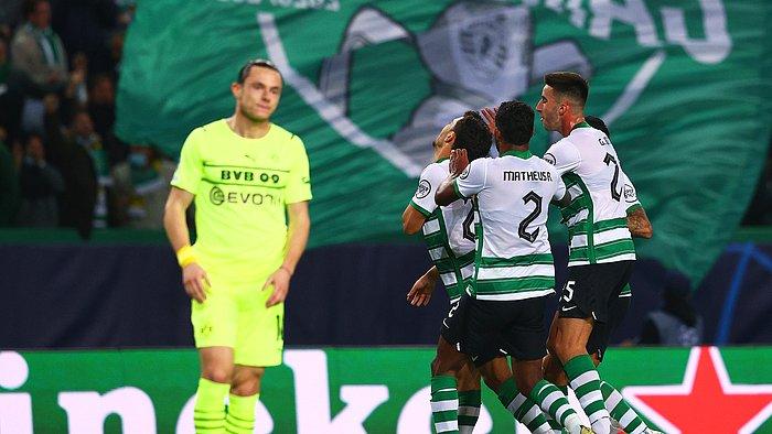 Sporting Lizbon, Borussia Dortmund'u 3-1 Yenerek Son 16 Turu'na Kalmayı Garantiledi