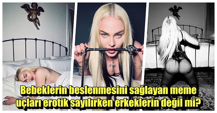 Madonna, Instagram Tarafından Çıplak Fotoğrafları Kaldırılınca Ateş Püskürdüğü Açıklamasıyla Tekrar Paylaştı