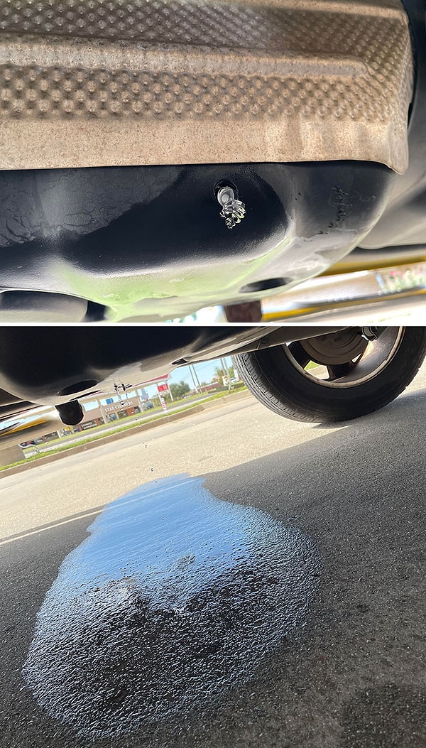 22. Кто-то просверлил дыру в моем бензобаке. Они уехали с топливом на сумму около 12 долларов