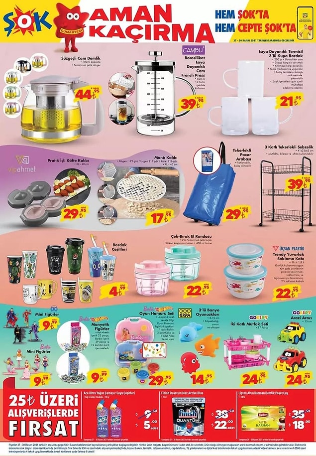 Bu hafta ŞOK'ta Cambu Cam French Press 39,95 TL.