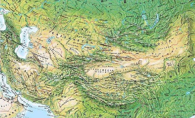 Orta Asya Nerededir? Orta Asya Haritası...