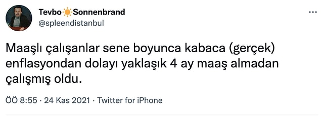 10. Tweet tarihinden beri 4 ay 5 gün oldu bu süre.