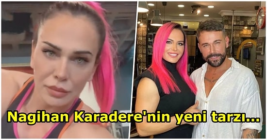 Survivor'ın Unutulmaz Yarışmacılarından Nagihan Karadere, Saçlarını Pembe Yaparak Herkesi Şaşkına Çevirdi