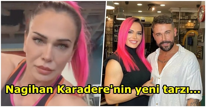 Survivor'ın Unutulmaz Yarışmacılarından Nagihan Karadere, Saçlarını Pembe Yaparak Herkesi Şaşkına Çevirdi