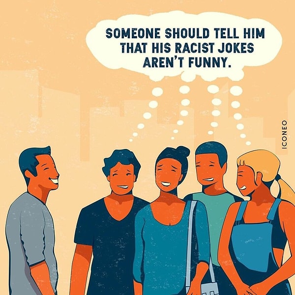 4. Кто-то должен сказать ему, что его расистские шуточки не смешные