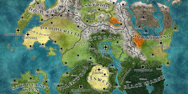 8. Tamriel - The Elder Scrolls