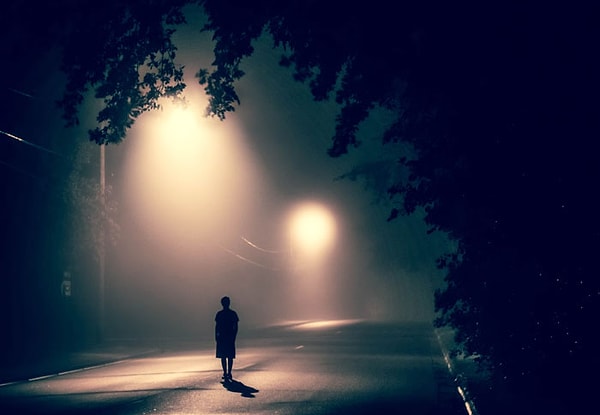 15. Тихо стоять ночью на пустой дороге