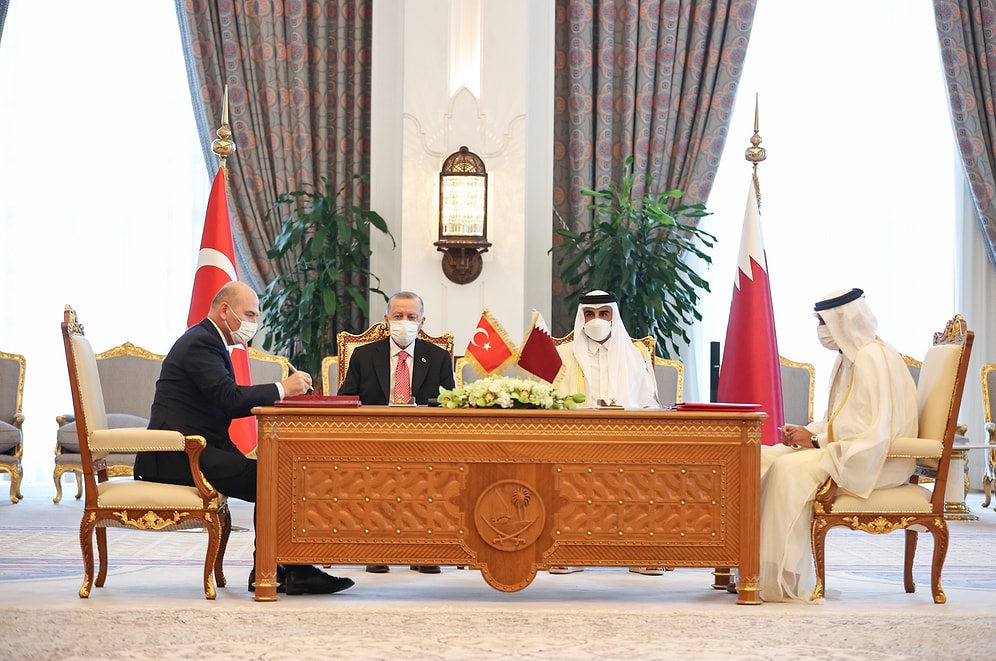Anlaşmalar İmzalandı: Erdoğan, Katar Emiri Al Sani ile Görüştü