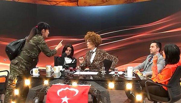 5. Dünyanın en ilginç insanlarının bir araya geldiği Flash TV programında Tuğba Ekinci ve Seyhan Soylu arasındaki beyin yakan Türk-Kürt tartışması