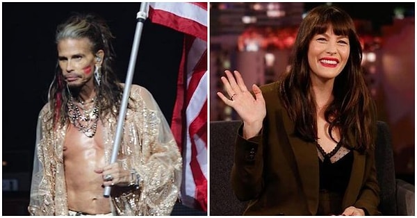 11. Hard Rock grubu Aerosmith üyesi Steven Tyler ve oyuncu kızı Liv Tyler.