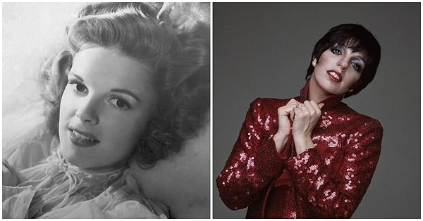 24. Eski oyunculardan Judy Garland ve kızı Liza Minnelli.