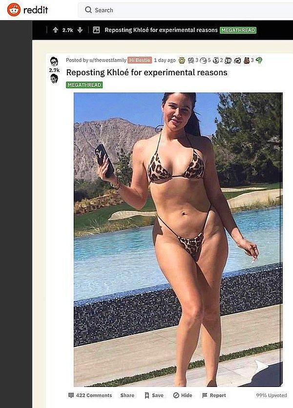 5. Khloe Kardashian'ın photoshopsuz fotoğrafı internete sızdığı zaman ortalık epey karışmıştı.