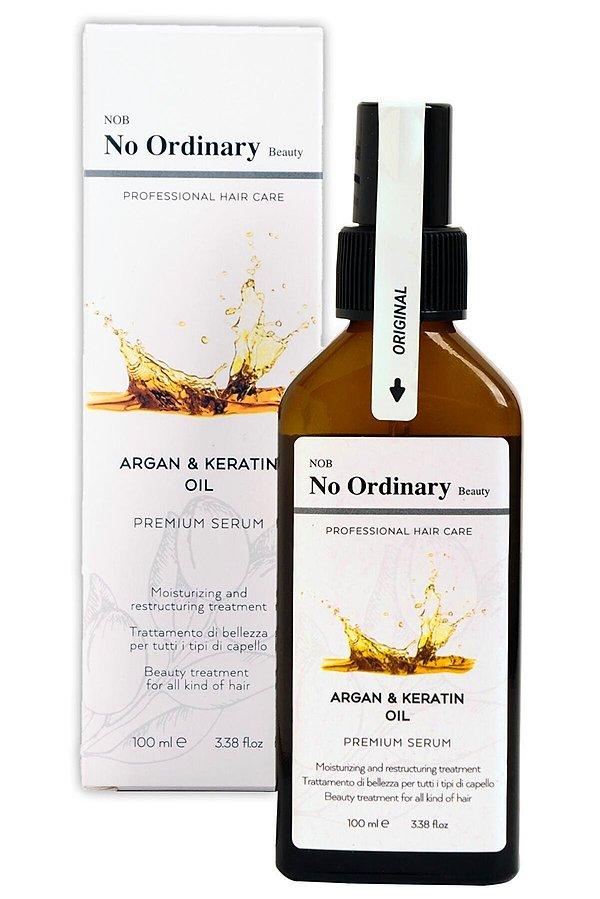 11. No Ordinary Doğal Saç Bakım Serumu Argan & Keratin Yağı Elixir