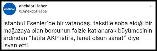 O vatandaş sokak ortasında 'AKP istifa' diye haykırırken kendini yerlere atıyor.