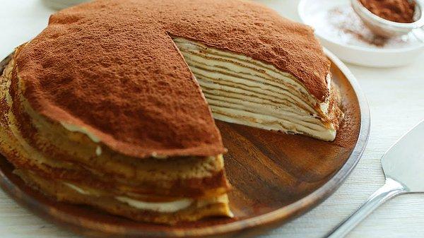 5. Tiramisu mille crepe kek tarifini uygulayabileceğiniz ideal bir tava.