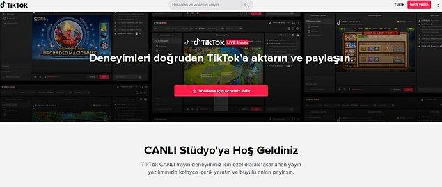 TikTok kullanıcıların oyun ve diğer masaüstü uygulamaları, canlı yayın ile takipçilerine aktarabileceği TikTok Live Studio test aşamasıyla tanıtıldı.