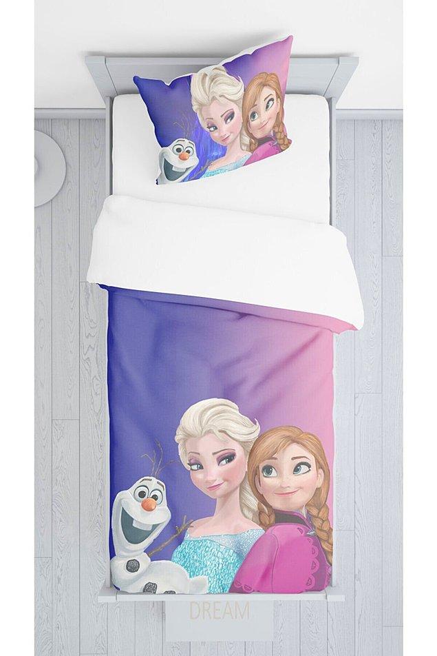 21. Elsa ve Anna'lı bbir nevresim takımına kim hayır diyebilir ki?