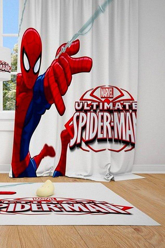 18. Spiderman temalı perdeye bayılacak bir sürü çocuk vardır eminim.