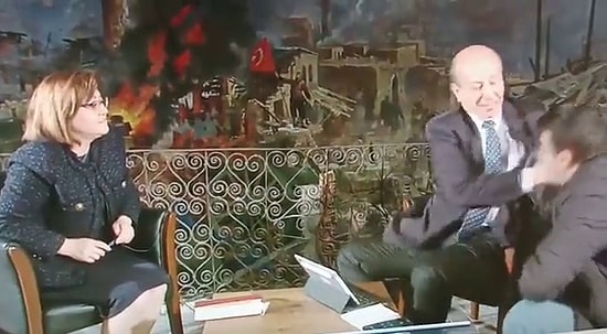 HaberTürk Yazarı Muharrem Sarıkaya, Kamera Önünde Çalışanı Tokatladı!