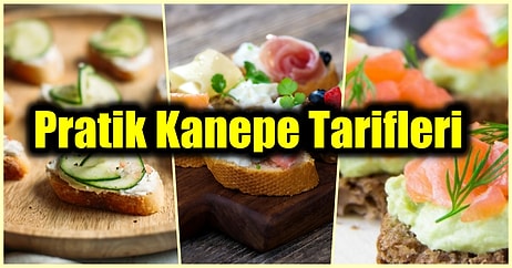 Yılbaşı Sofralarınızı Şenlendirecek Birbirinden Pratik 12 Kanepe Tarifi