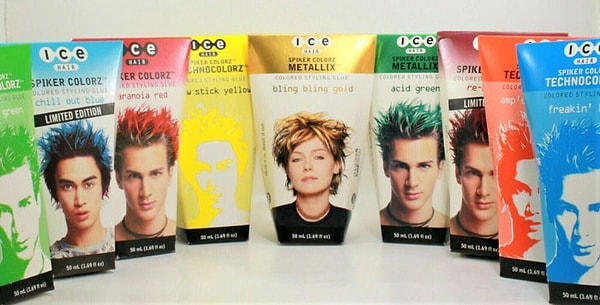 9. Цветной гель для кончиков волос