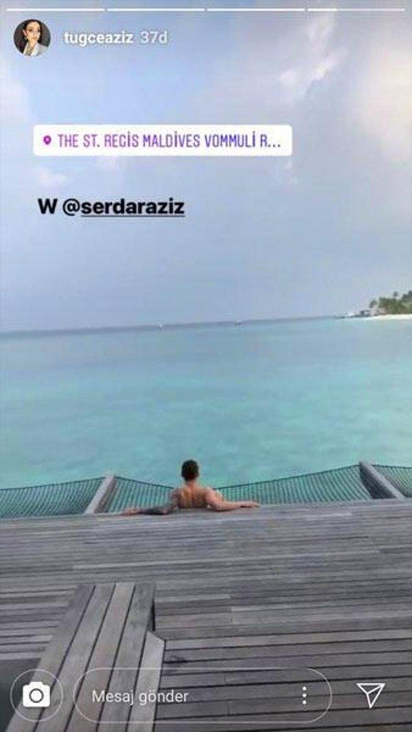 Eşinin tatil paylaşımlarıyla Maldivler'de olduğu ortaya çıkan Serdar Aziz, kulüple ve taraftarlarla ters düşmüştü.